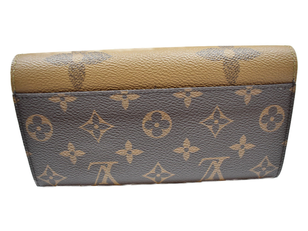 Louis Vuitton Long Reverse MPortefeuille Brown Giant Sarah Monogram Canvas Brown